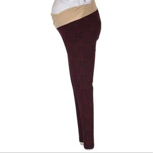 Motherhood Maternity Burgundy Leggings Small